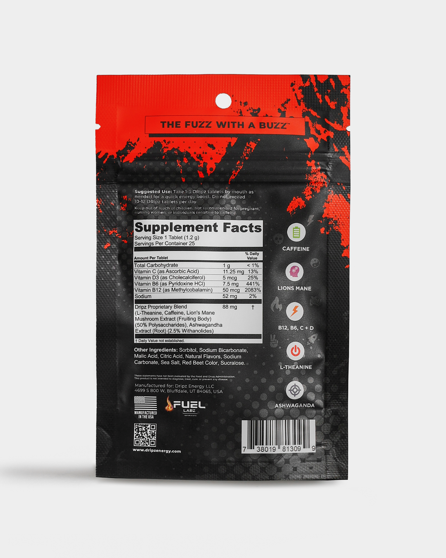 DRipz Caffeine Tablets - Single Packs