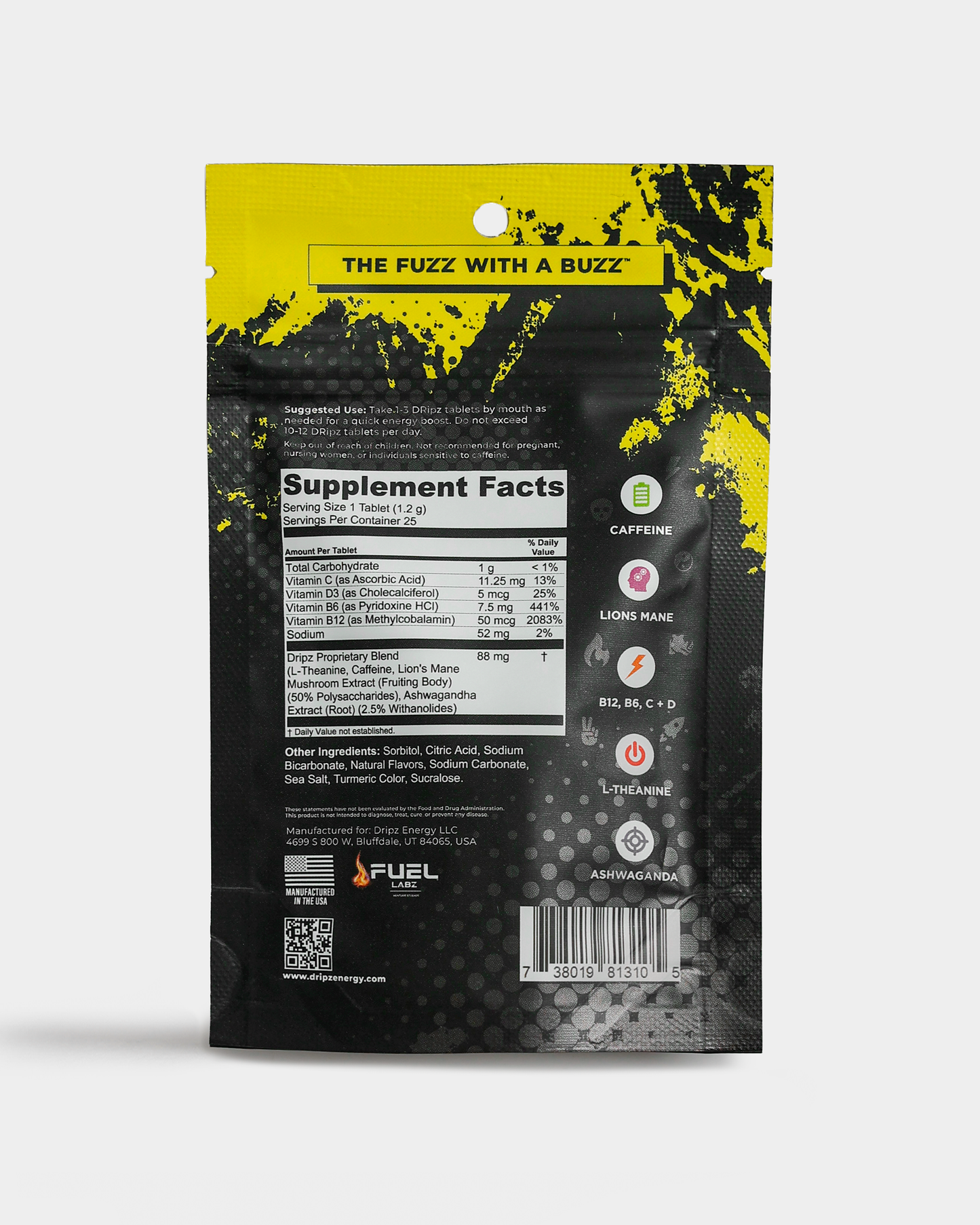 DRipz Caffeine Tablets - Single Packs